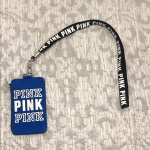 Blue ID holder/lanyard